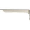 imageEkena Millwork BKTM02X18X06EBHWH Steel Bracket Embrey 2W x 18D x 6 12H Hammered WhiteStainless Steel