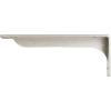 imageEkena Millwork BKTM02X18X06EBHWH Steel Bracket Embrey 2W x 18D x 6 12H Hammered WhiteStainless Steel