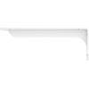 imageEkena Millwork BKTM02X18X06EBHWH Steel Bracket Embrey 2W x 18D x 6 12H Hammered WhiteWhite Primer Paintable