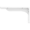 imageEkena Millwork BKTM02X18X06EBHWH Steel Bracket Embrey 2W x 18D x 6 12H Hammered WhiteWhite Primer Paintable