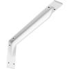 imageEkena Millwork BKTM02X18X06EBHWH Steel Bracket Embrey 2W x 18D x 6 12H Hammered WhiteWhite Primer Paintable