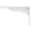 imageEkena Millwork BKTM02X18X06EBHWH Steel Bracket Embrey 2W x 18D x 6 12H Hammered WhiteWhite Primer Paintable