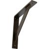 imageEkena Millwork BKTM02X20X20TRSS 2Inch W x 20Inch D x 20Inch H Traditional Bracket Stainless SteelAntiqued Brass