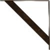 imageEkena Millwork BKTM02X20X20TRSS 2Inch W x 20Inch D x 20Inch H Traditional Bracket Stainless SteelAntiqued Brass