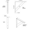imageEkena Millwork BKTM02X20X20TRSS 2Inch W x 20Inch D x 20Inch H Traditional Bracket Stainless SteelAntiqued Bronze