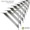 imageEkena Millwork BKTM02X20X20TRSS 2Inch W x 20Inch D x 20Inch H Traditional Bracket Stainless SteelAntiqued Bronze