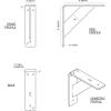 imageEkena Millwork BKTM02X20X20TRSS 2Inch W x 20Inch D x 20Inch H Traditional Bracket Stainless SteelAntiqued Bronze