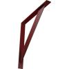 imageEkena Millwork BKTM02X20X20TRSS 2Inch W x 20Inch D x 20Inch H Traditional Bracket Stainless SteelHammered Bright Red