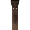 imageEkena Millwork BKTM02X20X20TRSS 2Inch W x 20Inch D x 20Inch H Traditional Bracket Stainless SteelHammered Dark Bronze
