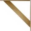 imageEkena Millwork BKTM02X20X20TRSS 2Inch W x 20Inch D x 20Inch H Traditional Bracket Stainless SteelHammered Gold