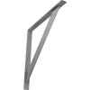 imageEkena Millwork BKTM02X20X20TRSS 2Inch W x 20Inch D x 20Inch H Traditional Bracket Stainless SteelHammered Gray