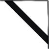 imageEkena Millwork BKTM02X20X20TRSS 2Inch W x 20Inch D x 20Inch H Traditional Bracket Stainless SteelPowder Coated Black