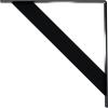 imageEkena Millwork BKTM02X20X20TRSS 2Inch W x 20Inch D x 20Inch H Traditional Bracket Stainless SteelPowder Coated Black