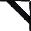 imageEkena Millwork BKTM02X20X20TRSS 2Inch W x 20Inch D x 20Inch H Traditional Bracket Stainless SteelPowder Coated Black