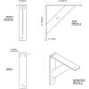 imageEkena Millwork BKTM02X20X20TRSS 2Inch W x 20Inch D x 20Inch H Traditional Bracket Stainless SteelStainless Steel