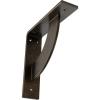 image2W x 20D x 20H Bulwark Steel Bracket Hammered WhiteAntiqued Pale Gold