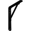 imageEkena Millwork BKTM01X06X08TRBL EnduraBrace Heavy Duty Traditional Steel Support Bracket 1 18W x 6D x 8H Matte Black