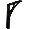 imageEkena Millwork BKTM01X07X10SGLCASE2 Galveston 1 12W x 7 12D x 10H Single Center Brace Powder Coated Black 2 Piece