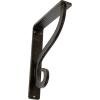 imageEkena Millwork BKTM01X10X12SAS 1 12Inch W x 10Inch D x 12Inch H Ashford Single Wrought Iron BracketAntiqued Warm Silver
