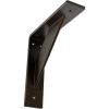 imageEkena Millwork BKTM02X20X20TRSS 2Inch W x 20Inch D x 20Inch H Traditional Bracket Stainless SteelAntiqued Brass