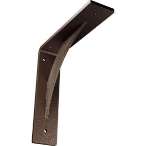 image2W x 14D x 14H Legacy Steel Bracket White PrimerHammered Dark Bronze