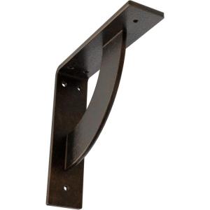 image2W x 20D x 20H Bulwark Steel Bracket Hammered WhiteAntiqued Bronze