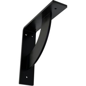 image2W x 20D x 20H Bulwark Steel Bracket Hammered WhitePowder Coated Black