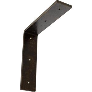 image2W x 8D x 8H Hamilton Steel Bracket Hammered GoldAntiqued Brass
