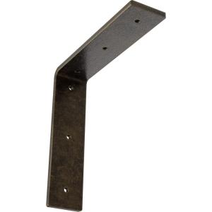 image2W x 8D x 8H Hamilton Steel Bracket Hammered GoldAntiqued Pale Gold