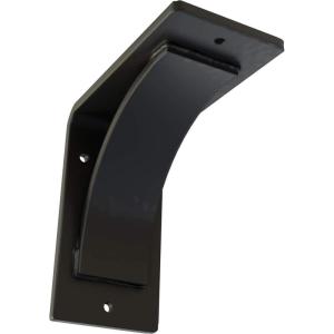 image3W x 6D x 6H Morris Steel Bracket Stainless SteelPowder Coated Black