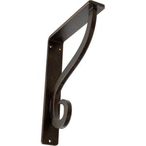imageEkena Millwork BKTM01X10X12SAS 1 12Inch W x 10Inch D x 12Inch H Ashford Single Wrought Iron BracketAntiqued Bronze