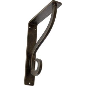 imageEkena Millwork BKTM01X10X12SAS 1 12Inch W x 10Inch D x 12Inch H Ashford Single Wrought Iron BracketAntiqued Pale Gold