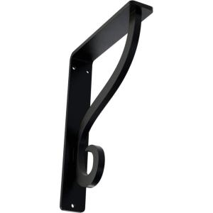 imageEkena Millwork BKTM01X10X12SAS 1 12Inch W x 10Inch D x 12Inch H Ashford Single Wrought Iron BracketPowder Coated Black