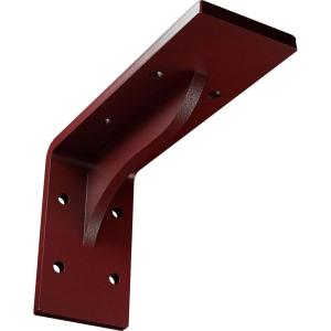 imageEkena Millwork BKTM02X18X06EBHWH Steel Bracket Embrey 2W x 18D x 6 12H Hammered WhiteHammered Bright Red