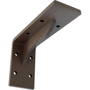 imageEkena Millwork BKTM02X18X06EBHWH Steel Bracket Embrey 2W x 18D x 6 12H Hammered WhiteHammered Brown
