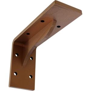 imageEkena Millwork BKTM02X18X06EBHWH Steel Bracket Embrey 2W x 18D x 6 12H Hammered WhiteHammered Copper