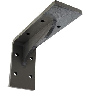 imageEkena Millwork BKTM02X18X06EBHWH Steel Bracket Embrey 2W x 18D x 6 12H Hammered WhiteHammered Gray