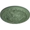 image11 38OD x 2P Acanthus Ceiling MedallionHandPainted Athenian Green
