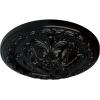 image11 38OD x 2P Acanthus Ceiling MedallionHandPainted Black Pearl
