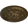 image11 38OD x 2P Acanthus Ceiling MedallionHandPainted Brass