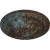 image11 38OD x 2P Acanthus Ceiling MedallionHandPainted Bronze Blue Patina