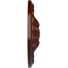 image11 38OD x 2P Acanthus Ceiling MedallionHandPainted Brushed Mahogany