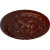 image11 38OD x 2P Acanthus Ceiling MedallionHandPainted Brushed Mahogany