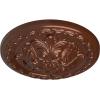 image11 38OD x 2P Acanthus Ceiling MedallionHandPainted Copper Penny