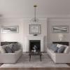 image11 38OD x 2P Acanthus Ceiling MedallionHandPainted Gold