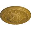 image11 38OD x 2P Acanthus Ceiling MedallionHandPainted Pharaohs Gold