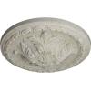 image11 38OD x 2P Acanthus Ceiling MedallionHandPainted Pot of Cream Crackle