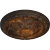 image11 38OD x 2P Acanthus Ceiling MedallionHandPainted Rust