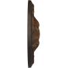 image11 38OD x 2P Acanthus Ceiling MedallionHandPainted Rust