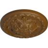 image11 38OD x 2P Acanthus Ceiling MedallionHandPainted Smokey Topaz